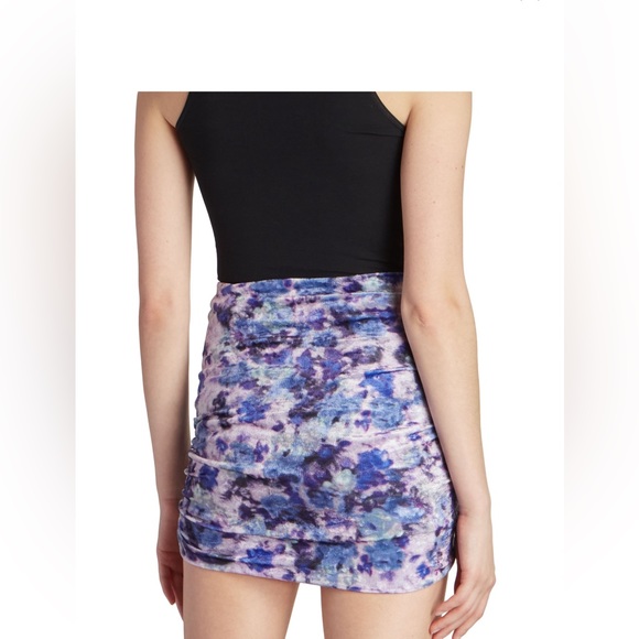NWT ✨ Isabel Marant floral velvet mini skirt 38 - Picture 4 of 9